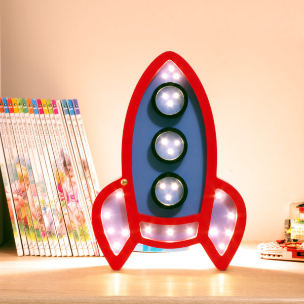 rakieta lampka led dla dzieci